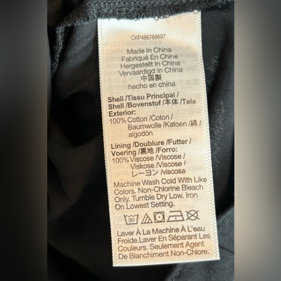 NEW Madewell Eyelet V-Neck Maxi Dress 12 Black V-Neck Cottagecore Lined 0908 - Picture 5 of 9